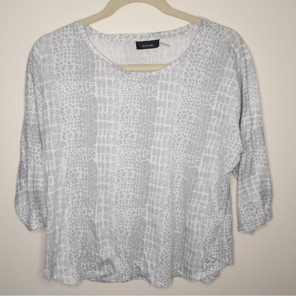 Natori Alligator Animal Print Pajama Set